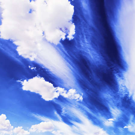 colorful bright blue sky background
