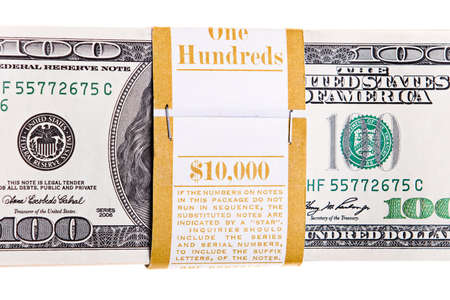money isolated on white background