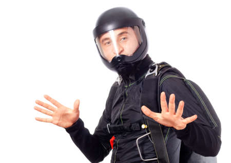 skydiver portrait