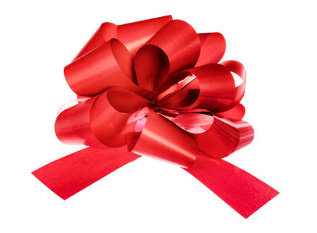 Gift bow isolated on white background.