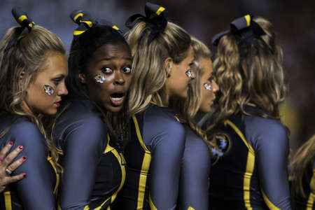 Cheerleaders in Line
