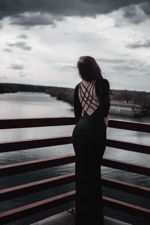 Beauty in Black Dress