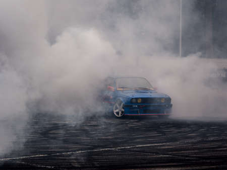 Blue BMW