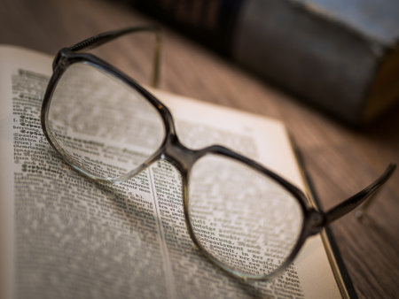 Book and Glasses