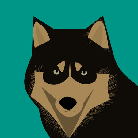 Husky Dog Illustration
