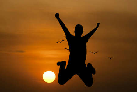 Young Man Jumping