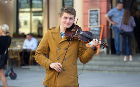 Man Playing Violin