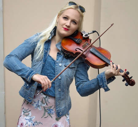 Woman Playing Violin