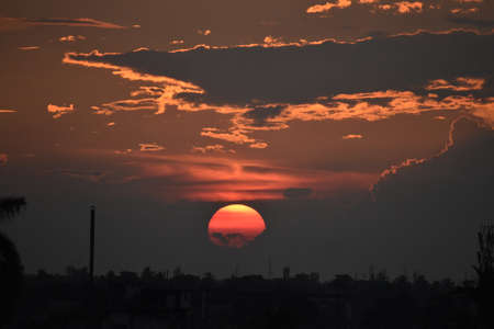 Red Sun at Sunset