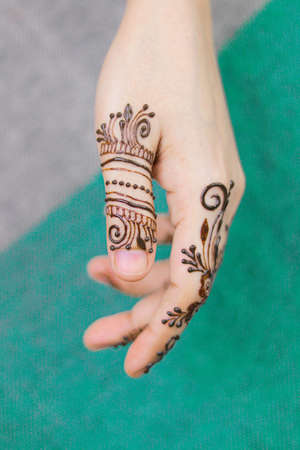Indian bride Henna tattoo design