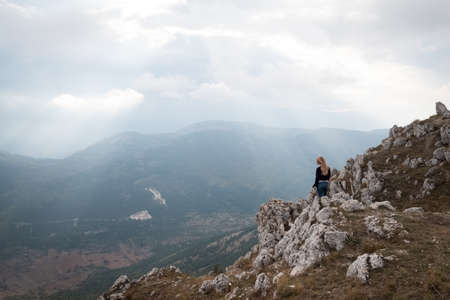 Person Mountain Photo