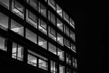 building, structure, concrete, architecture, dark, night