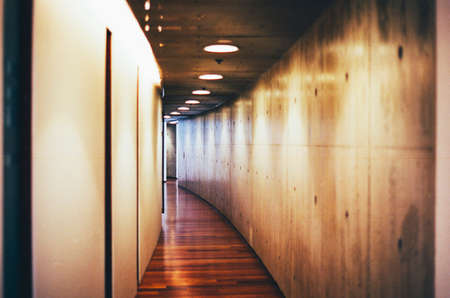 hardwood, floor, walls, hallway, lights, lamps