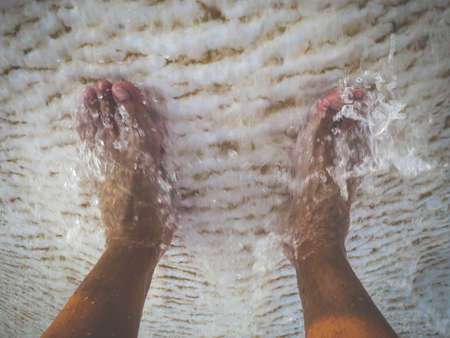 feet, foot, toes, water, wash, wet