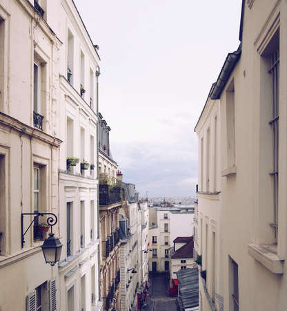 Montmartre, Paris, France, city, buildings, architecture, houses, apartments, windows, balconies,...