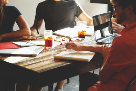 team, meeting, business, office, notepad, writing, drinks, people, laptop, computer, notes, startup,...