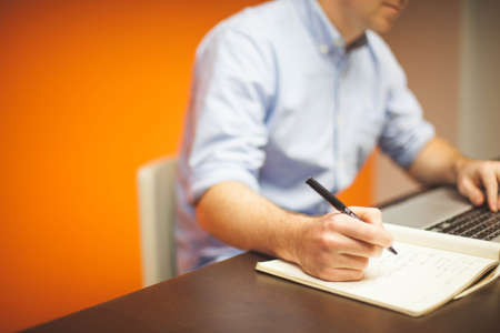 business, working, office, desk, laptop, macbook, computer, technology, writing, notebook, pen,...