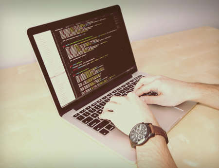 laptop, macbook, computer, technology, business, coding, programming, typing, desk, office, startup,...
