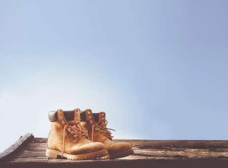 blue sky, boots, fashion, daylight