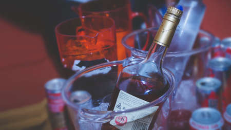 Spirit, hennessy, bottles, bottle service, brandy, bar, drinks, alchohol, club