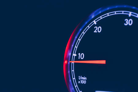 tachometer, dash, rpm, car, automotive