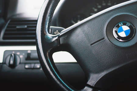 BMW, steering wheel, car, interior, automotive, dashboard