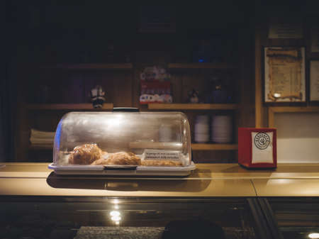 cake, cafe, bakery, restaurant, food, counter