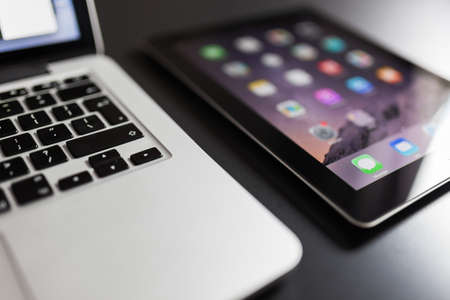 macbook, laptop, computer, ipad, tablet, technology, devices, objects, business, office, desk
