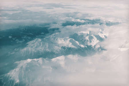 above the clouds, sky, mountains, peaks, summit, snow, nature, landscape