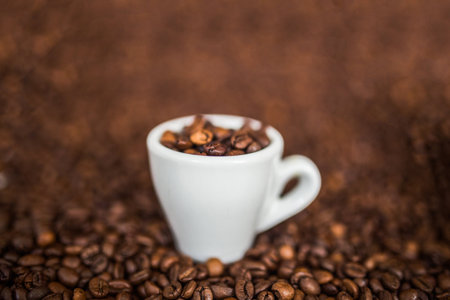 coffee beans, espresso, cup, cafe