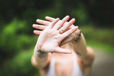 hands, ring, girl, woman, people, tattoos