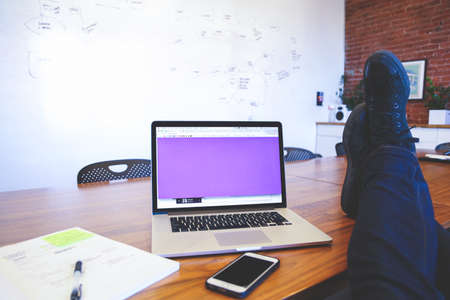 macbook, laptop, computer, iphone, mobile, technology, office, desk, pen, papers, business, office,...