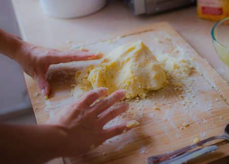 baking, cooking, kitchen, chef, cutting board, dough, ingredients, flour, food