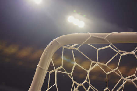 soccer, net, sports, spotlight, primetime, night, goal