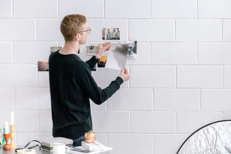 guy, man, photos, pictures, creative, design, people, wall, concrete, white, decor, business,...