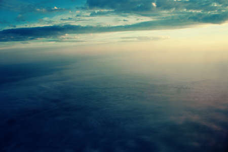 aerial, view, sky, clouds, sunset, travel, trip, transportation, flying, airplane