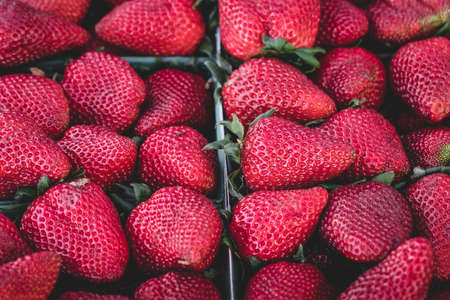 red, strawberries, strawberry, fruits, food, healthy, market