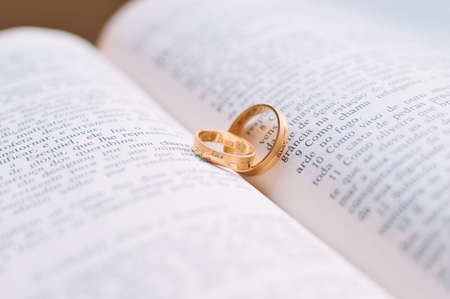 book, reading, gold, rings