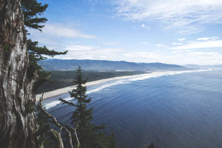 beach, sand, ocean, sea, water, waves, blue, sky, sunshine, vacation, travel, mountains, landscape,...
