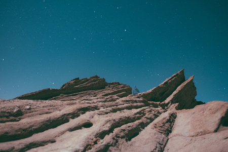 sky, night, hill, edge, universe, trek, trekking, outdoors, adventure, stars, night, rock