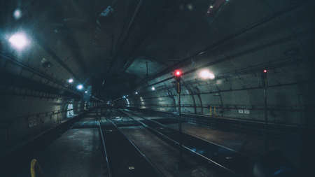 technology, transportation, train, tube, metro, tracks, rail, lights