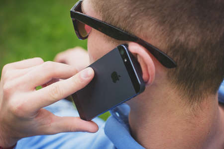 guy, man, male, people, call, technology, gadgets, iphone, smartphone, mobile, hands, head, hold,...