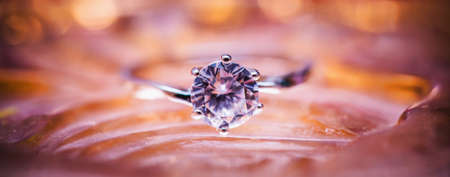 still, items, things, jewelry, ring, engagement, diamond, bokeh, gradient, pink, orange