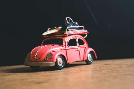 crafts, hobby, miniature, cars, still, items, things, toys, model, scale, wood, table, desk, bokeh