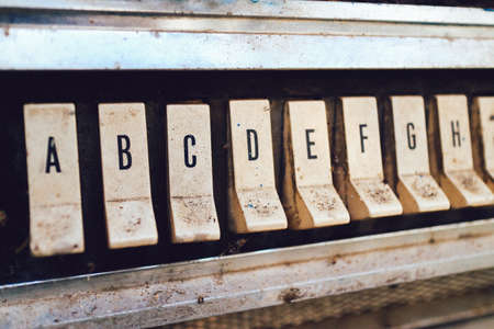 still, items, things, alphabet, letters, switches, dirty, dust, still, bokeh