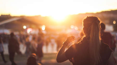 woman, girl, lady, back, fashion, style, people, sunrise, sunset, still, bokeh