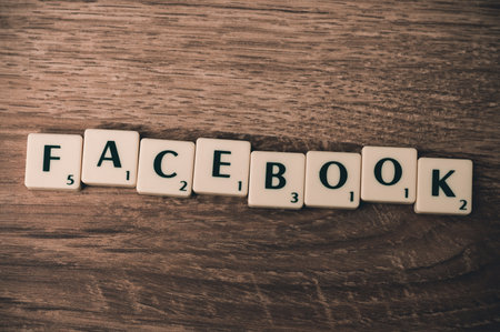 facebook, social media, marketing, business, scrabble, wood