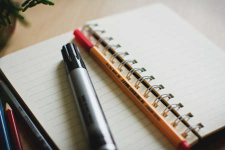 pencil, pen, marker, notepad, notebook, writing, business, paper