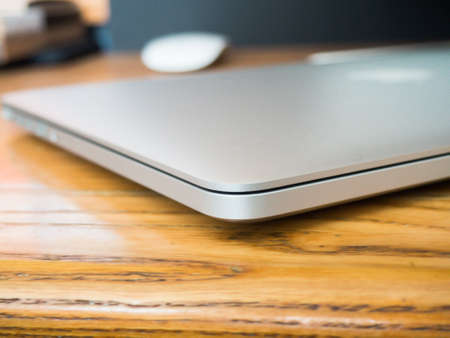 office, work, business, workspace, table, desk, gadgets, macbook, laptop, computer, mouse, bokeh