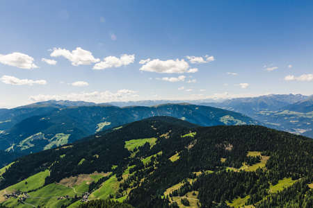 nature, mountain, green, clouds, sky, landscape